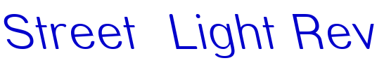 Street  Light Rev 字体